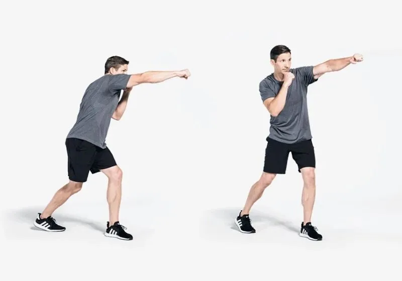 tập luyện combo boxing